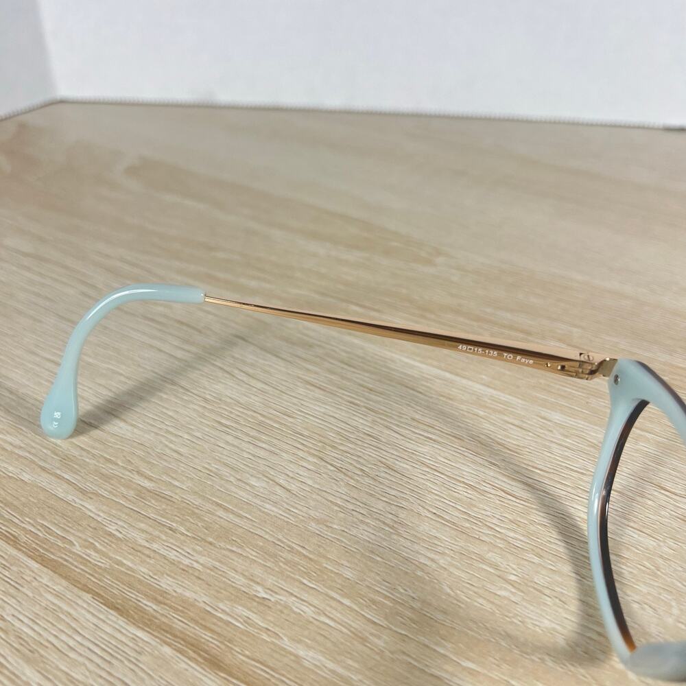 Lilly Pulitzer TO Faye Eyeglasses Tortoise Ice Blue Gold Flex Hinge 49-15-135 - Picture 10 of 10